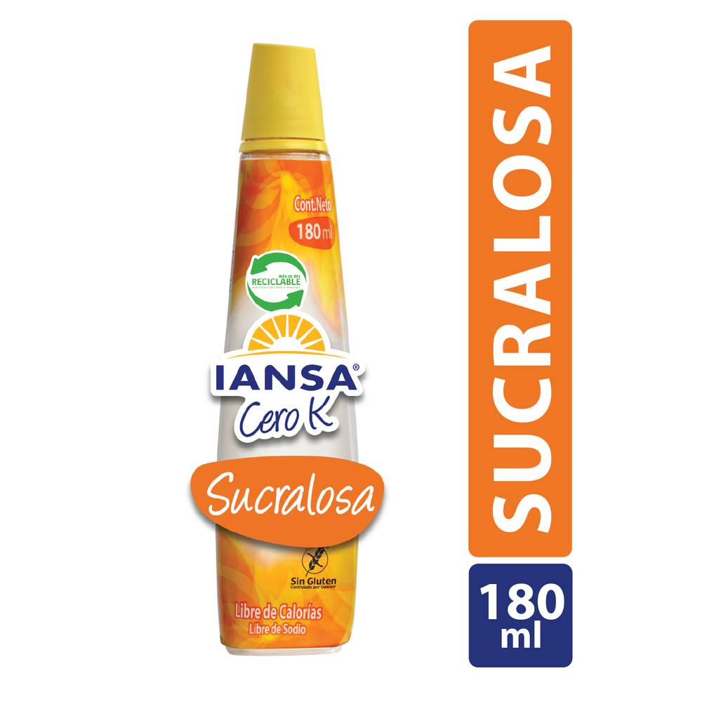 Iansa cero k endulzante líquido sucralosa (180 ml)