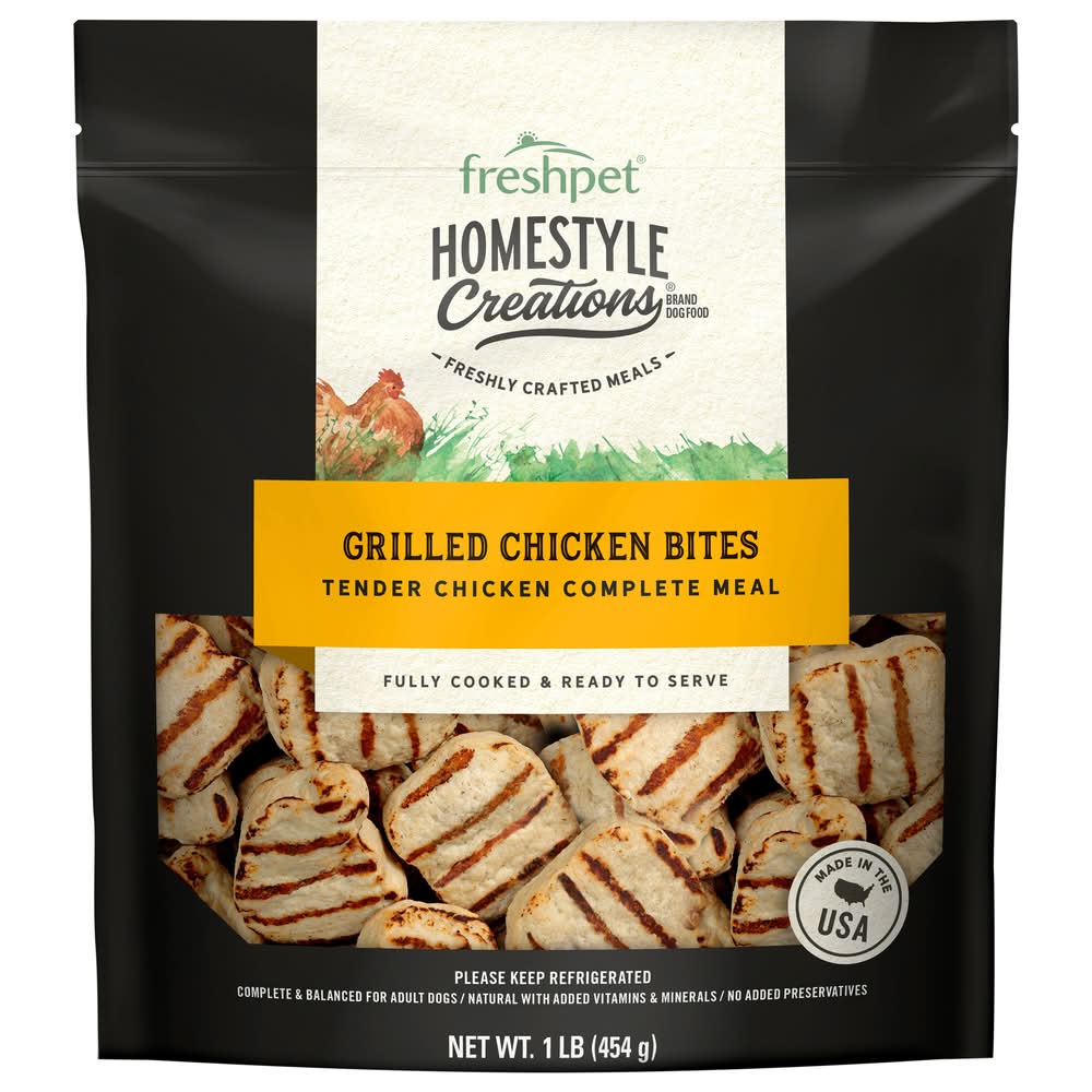 Freshpet Homestyle Creations Grilled Chicken Bites Dog Food (1 lbs)