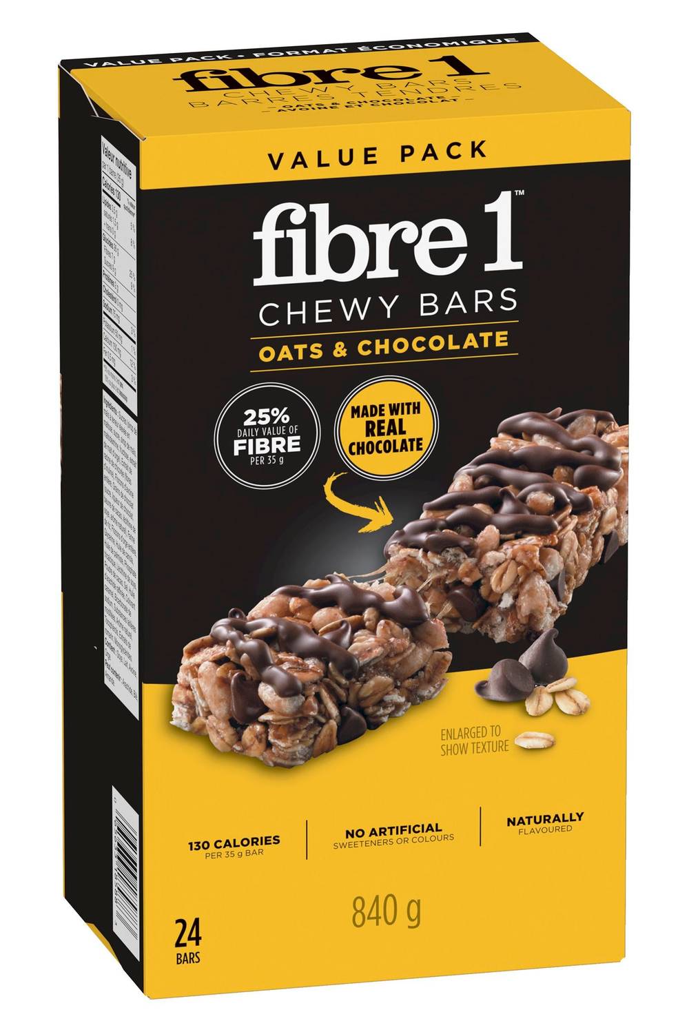 Fibre One Oats & Chocolate Chewy Bars (840 g, 24 ct)