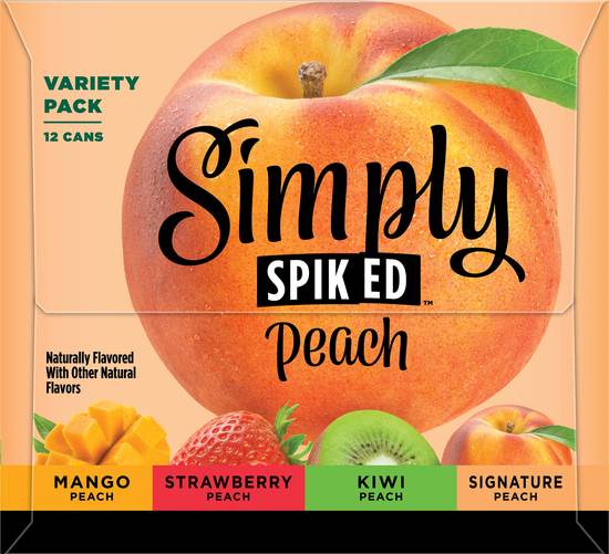 Simply Spiked Peach Variety pack (12 pack, 12 fl oz)