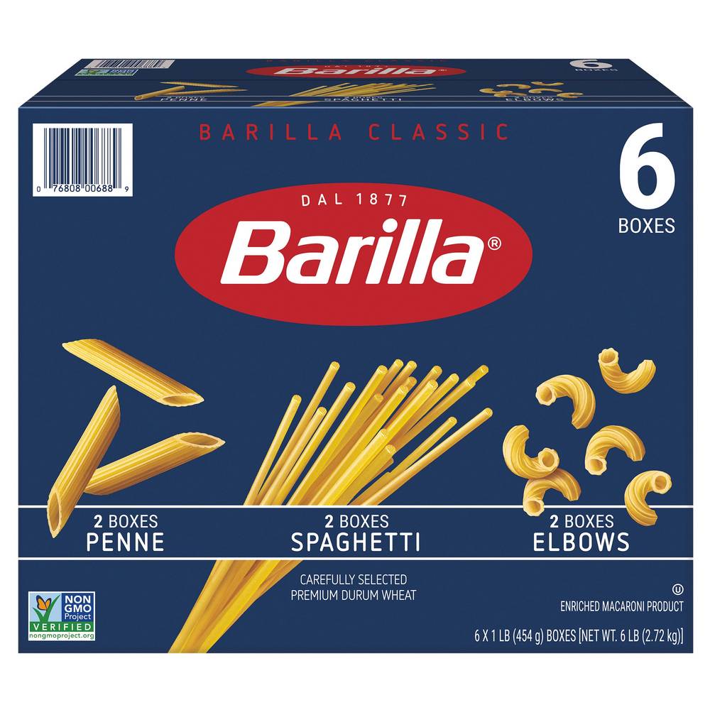 Barilla Pasta Variety, 1 lb, 6-count