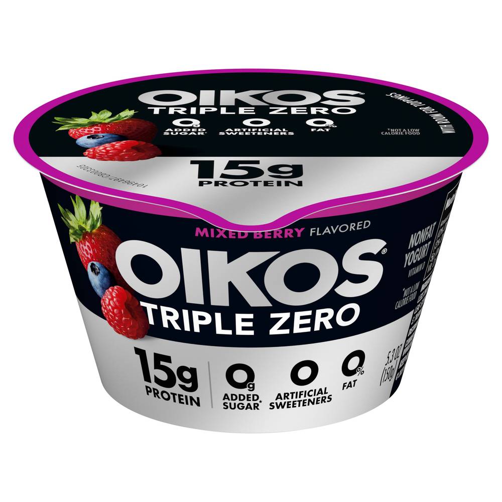 Oikos Triple Zero Mixed Berry Greek Yogurt (5.3 oz)