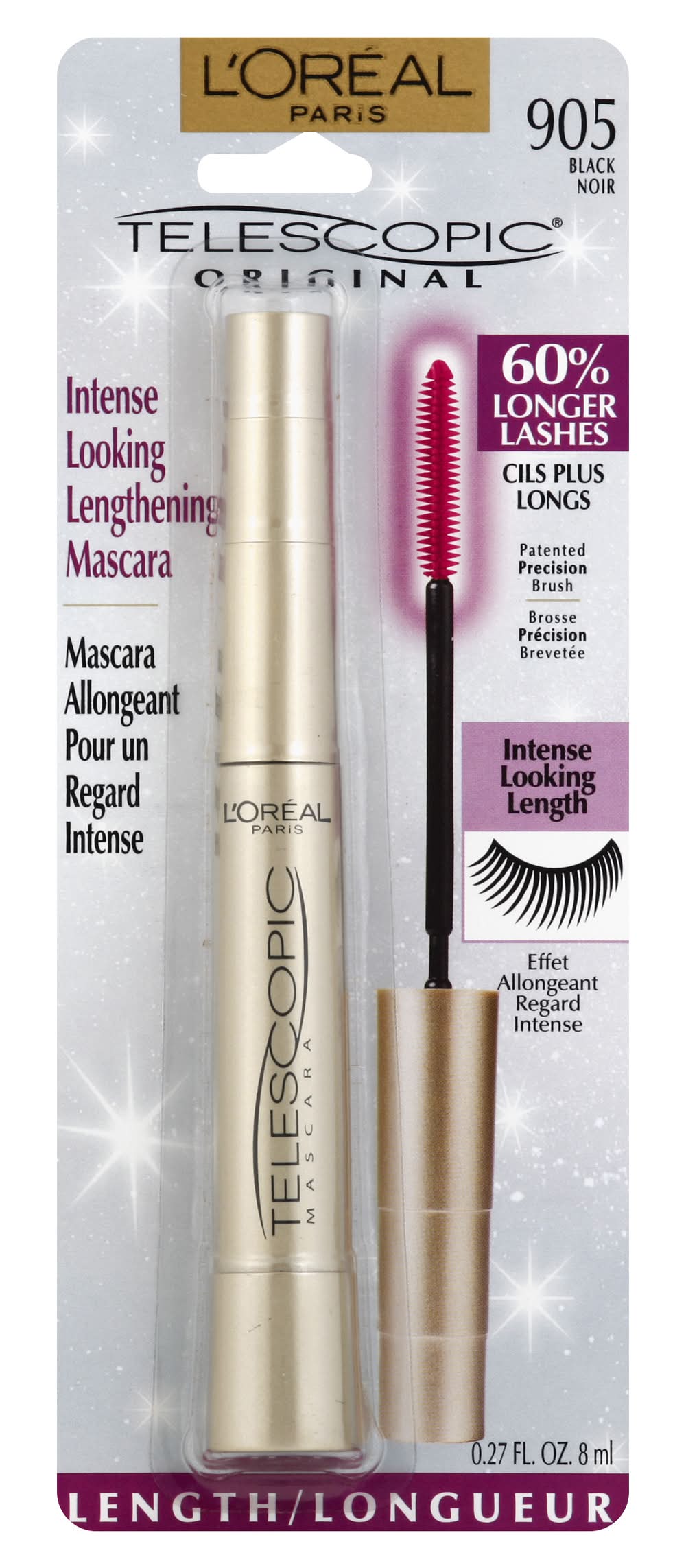 L'Oréal Paris Telescopic Mascara Black 905 (0.27 fl oz)