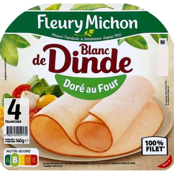 Fleury Michon - Blanc de dinde doré au four (160g)