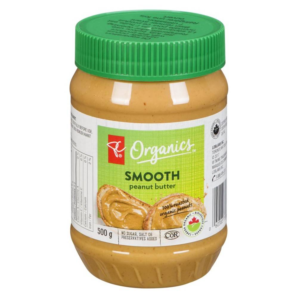 President's Choice Organics Smooth Peanut Butter (500 g)