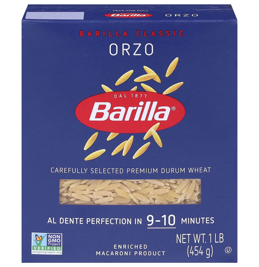 Barilla Premium Drum Wheat Orzo Pasta (1 lbs)