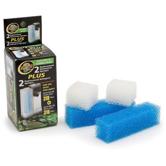 Zoo Med Combo pack Replacement Sponges ( large)