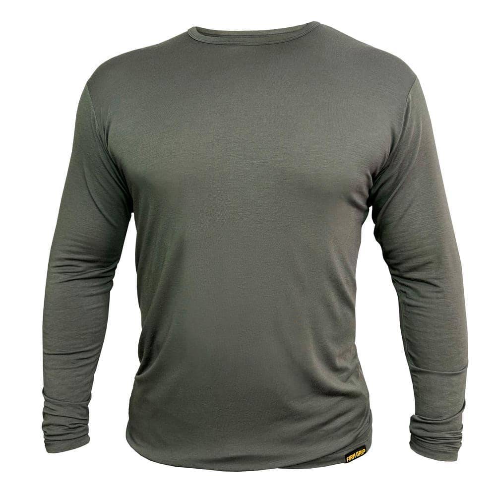 Firm Grip Men'S Extra Large Gray Base Layer Shirt