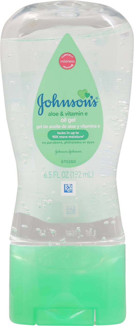 Johnson's Baby Oil Gel With Aloe & Vitamin E