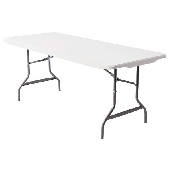 Realspace 6'W Gray Granite Molded Plastic Top Folding Table