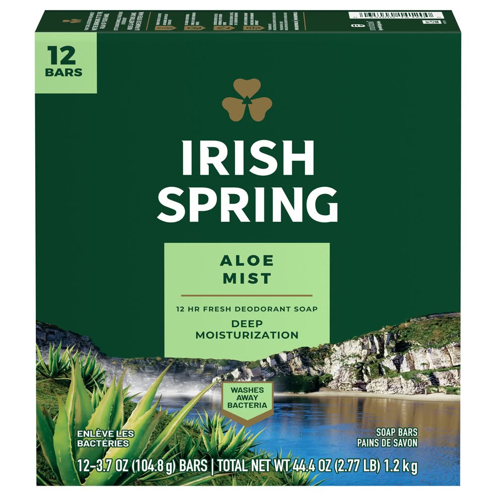 Irish Spring Aloe Deodorant Soap (2.77 lbs)