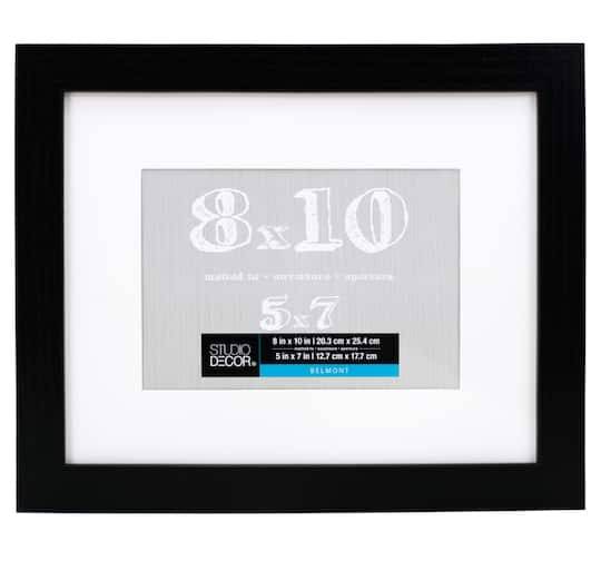 Studio Décor Belmont Frame With Mat, Black