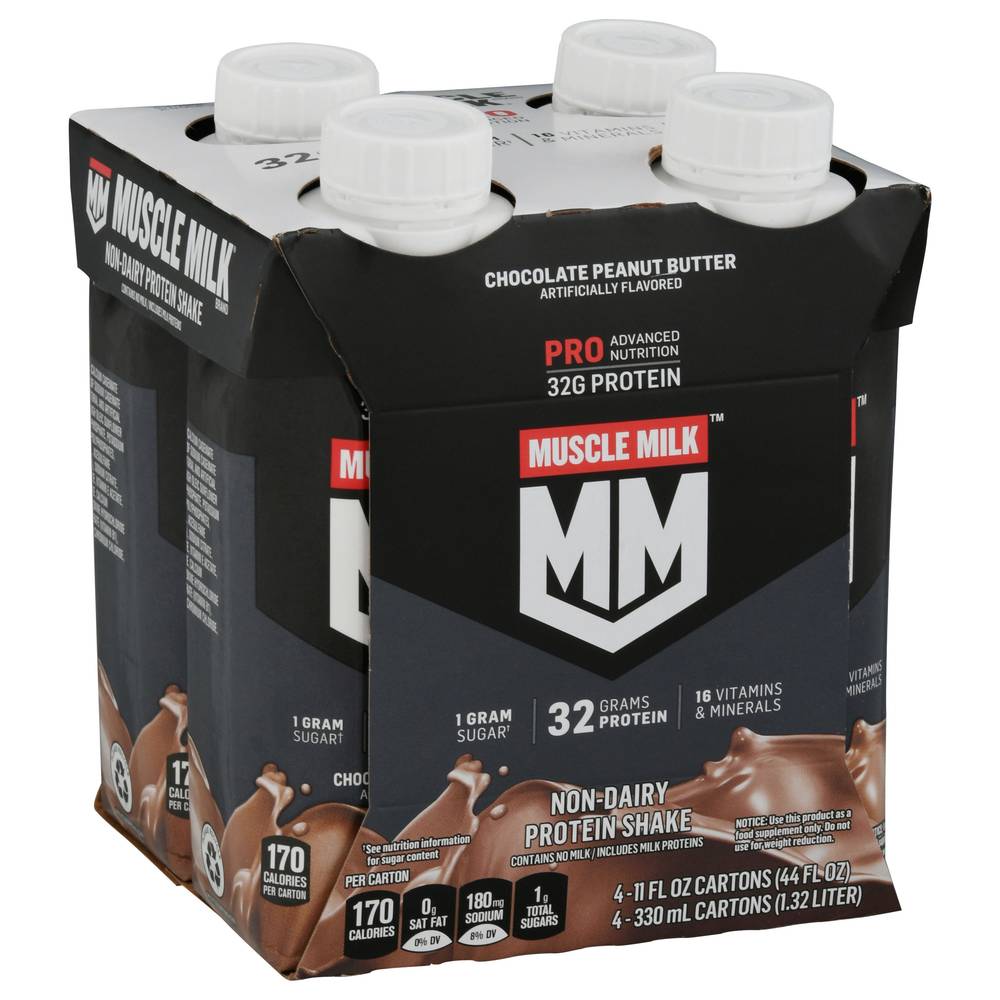 Muscle Milk Protein Shake (4 ct , 11 fl oz) (chocolate peanut butter )