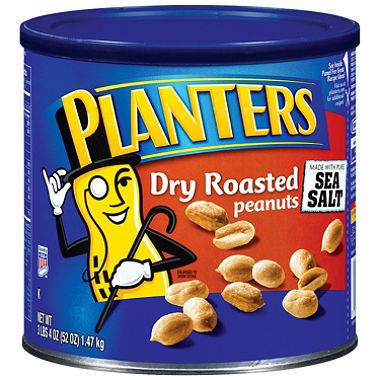 Planters - Dry Roasted Peanuts - 52 oz