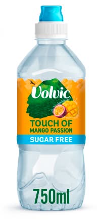 Volvic Touch Of Fruit Sugar Free Mango Passion Flavoured Water (750ml)