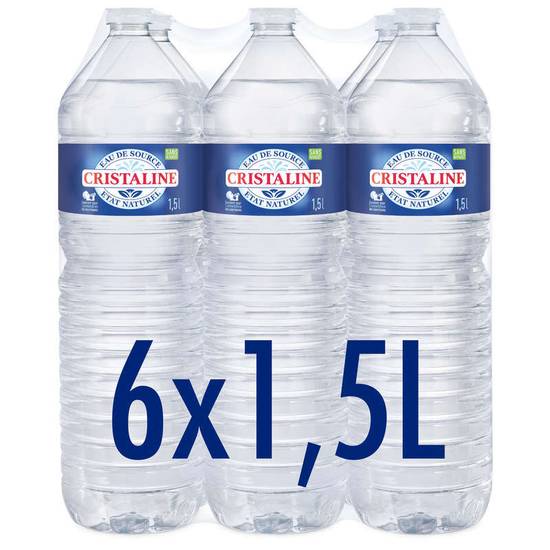 Cristaline eau de source plate 150 cl