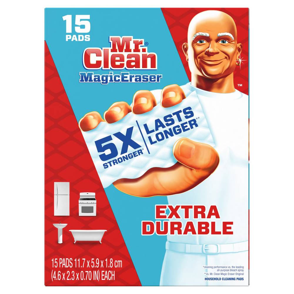 Mr. Clean Extra Durable Magic Eraser (15 pads)