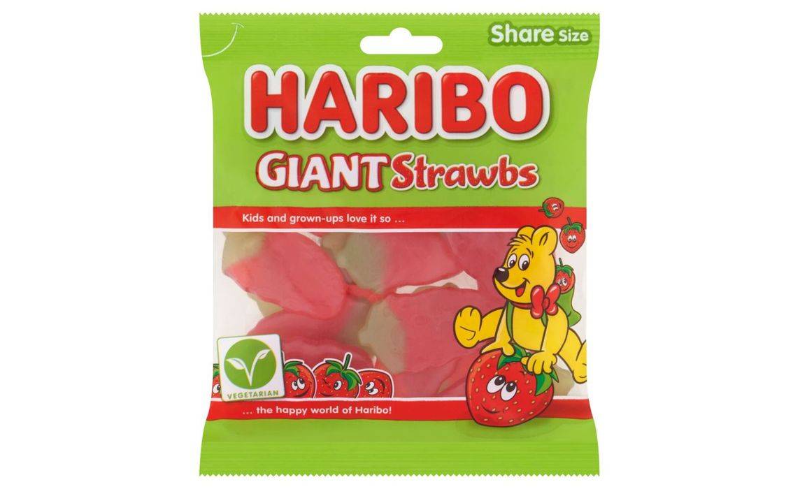 Haribo Giant Strawbs 175g (407717)