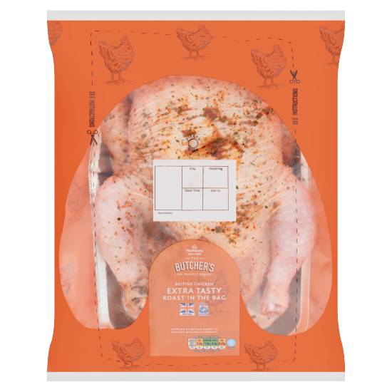 Morrisons The Butcher's on Market Street British Chicken Extra Tasty Roast in the Bag (1.6kg)