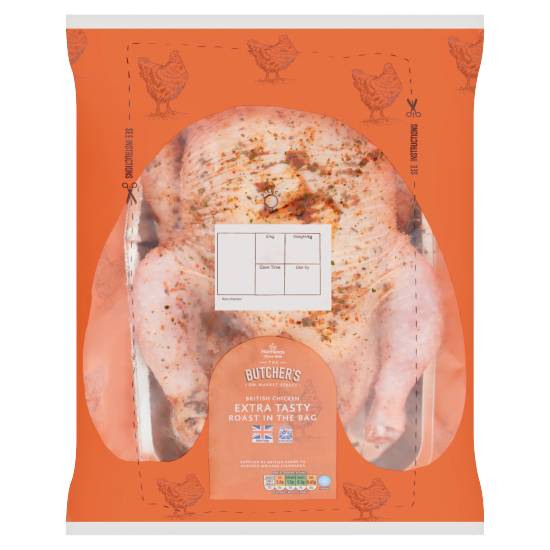 Morrisons the Butcher's on Market Street British Chicken Extra Tasty Roast in the Bag