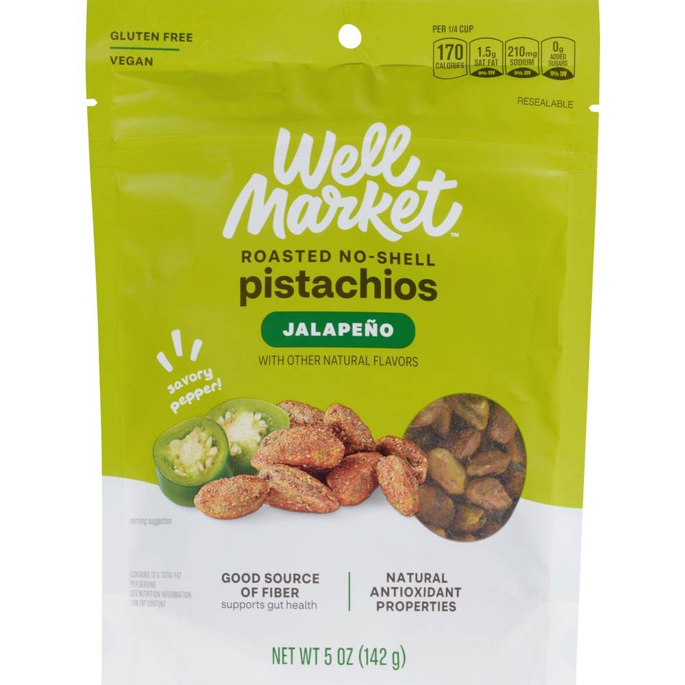 Well Market Pistachio Kernels, Jalapeno (5 oz)