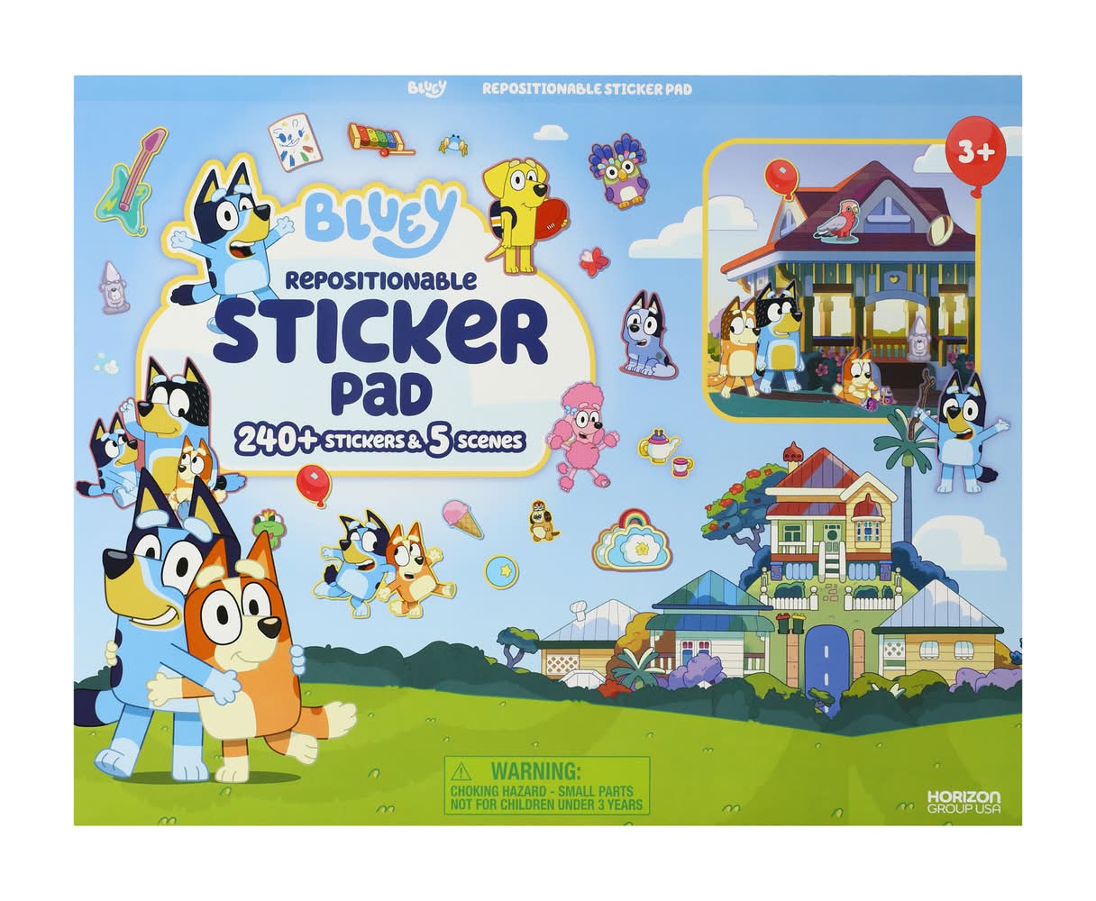 Bluey Repositionable Sticker Pad