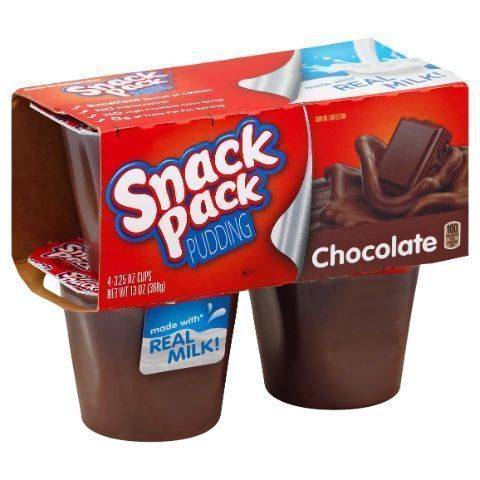 Hunt Snack Pudding Chocolate 4 Pack 3.25oz