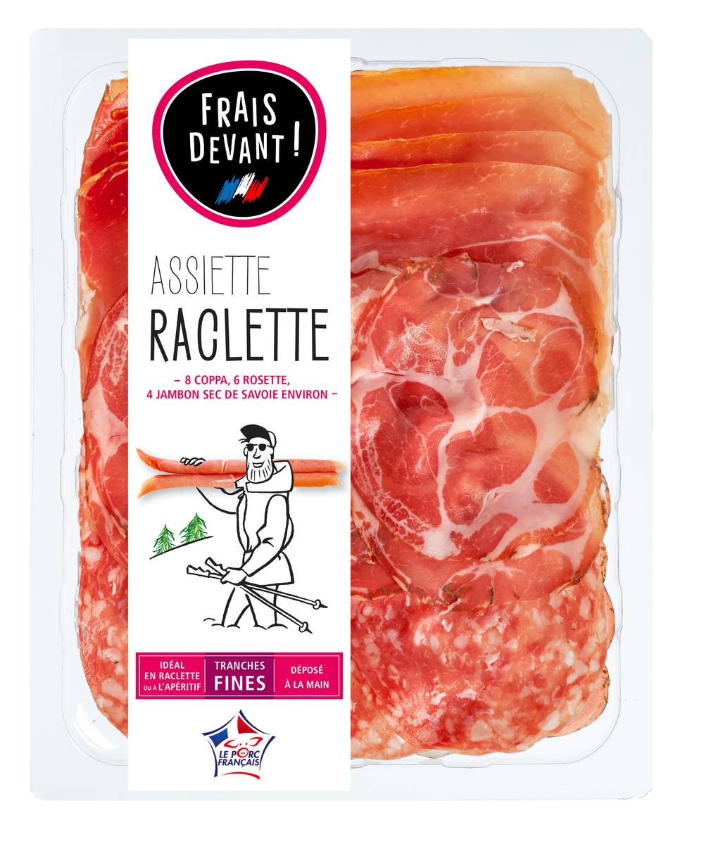 FRAIS DEVANT - Assiette raclette jambon de savoie