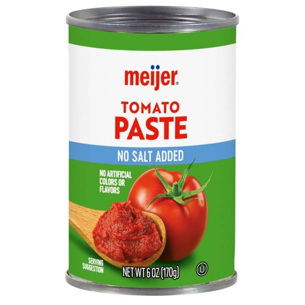 Meijer No Salt Added Tomato Paste (6 oz)