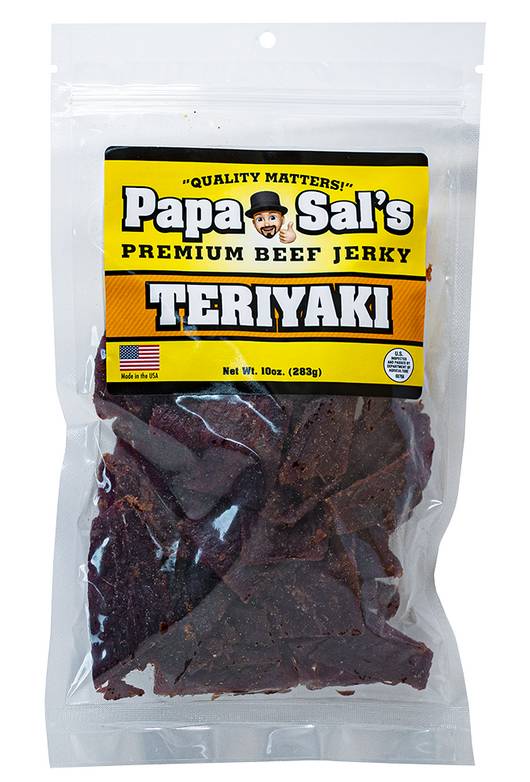 Papa Sals Teriyaki Beef Jerky 10oz
