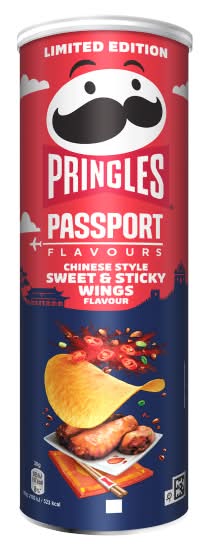 Pringles Sweet-Sticky Wings, Passport Chinese Style Chips (165g)