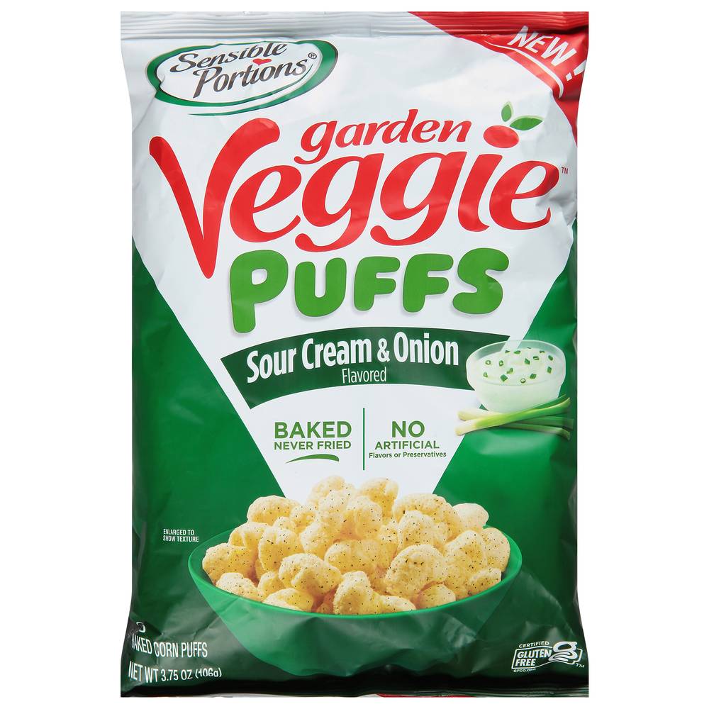 Sensible Portions Garden Veggie Puffs Sour Cream & Onion Flavored