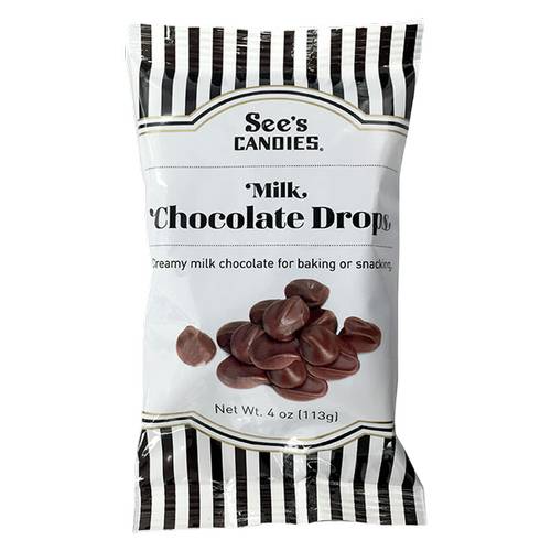 See's Milk Chocolate Drops (4oz pouch)