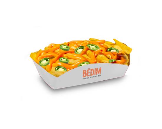 Frites Cheddar jalapeños