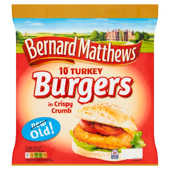 Bernard Matthews Turkey Burgers in Crispy Crumb (10 pack)