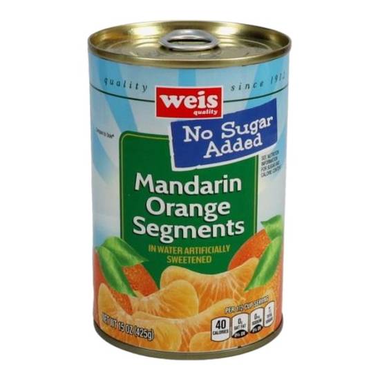 Weis Quality Mandarins in Water No Sugar Added