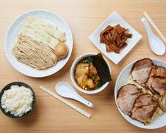 鮭節豚清湯スープの合盛つ��け麺 麺や 麦ゑ紋