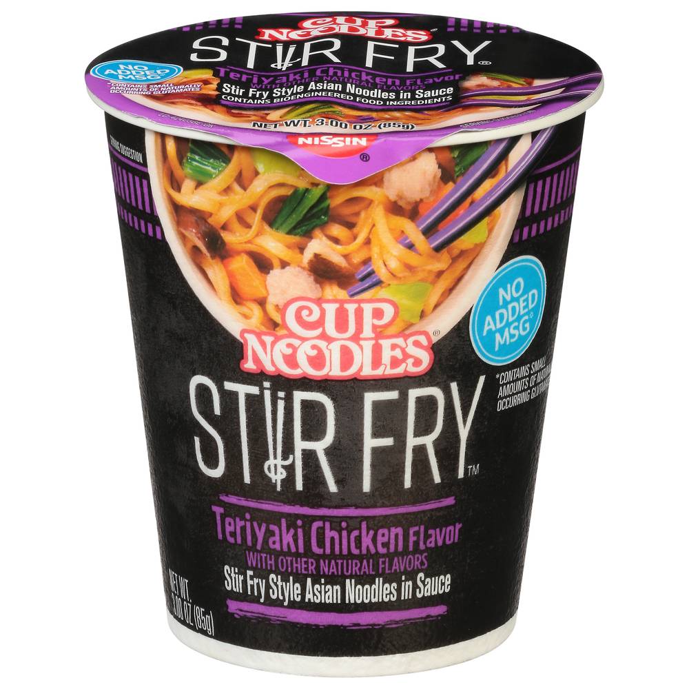 Nissin Stir Fry Style Teriyaki Chicken Noodles Cup (3 oz)