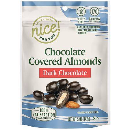 Nice! Almonds Dark Chocolate (5 oz)