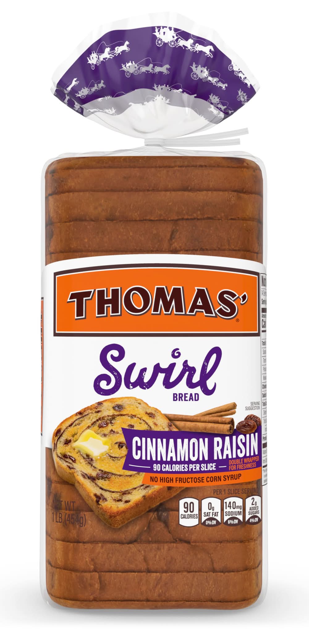 Thomas Swirl Bread, Cinnamon Raisin (1 lbs)