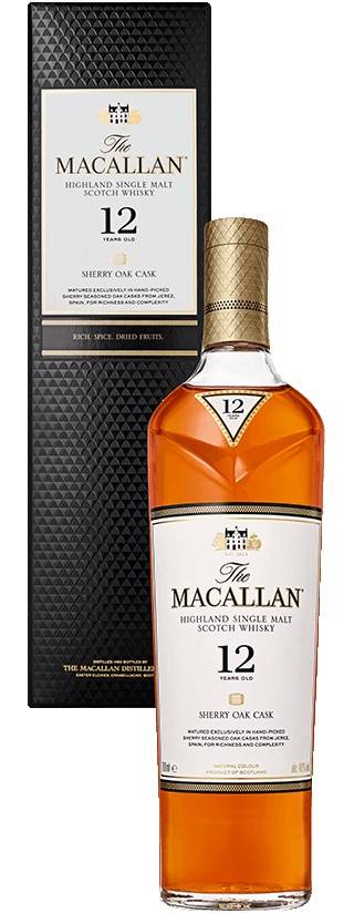 The Macallan Sherry Oak 12 Year Old Single Malt Whisky 70cl