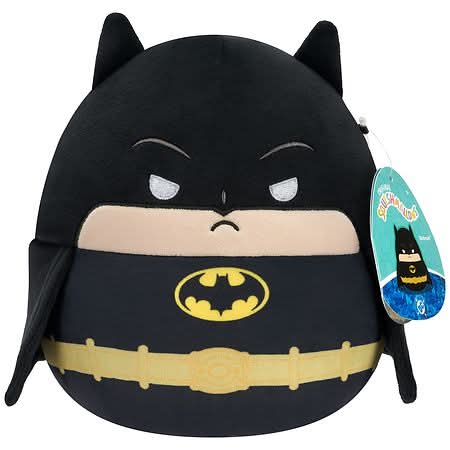 Squishmallows Warner Bros Batman Super-Soft & Huggable Plush Toy, 8 in