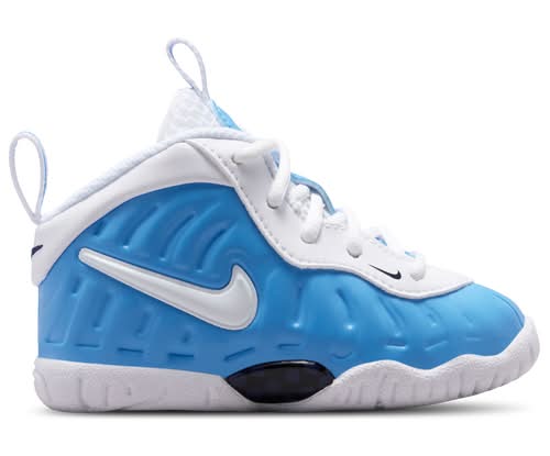 Nike Boys Little Posite Pro - Basketball Shoes University Blue/White/Midnight Navy Size 08.0