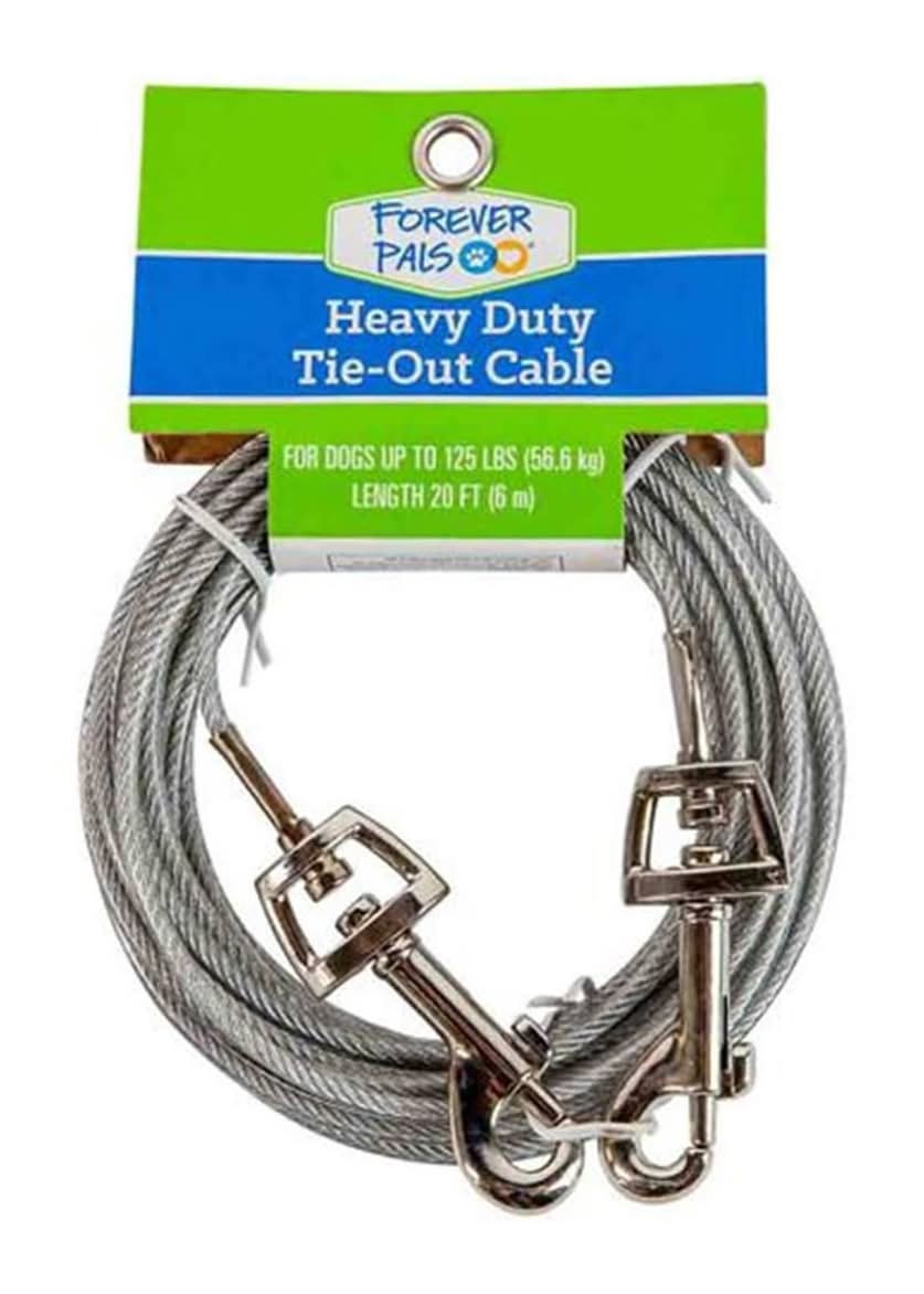 Forever Pals Heavy Duty Tie Out Cable For Dogs 20 Ft