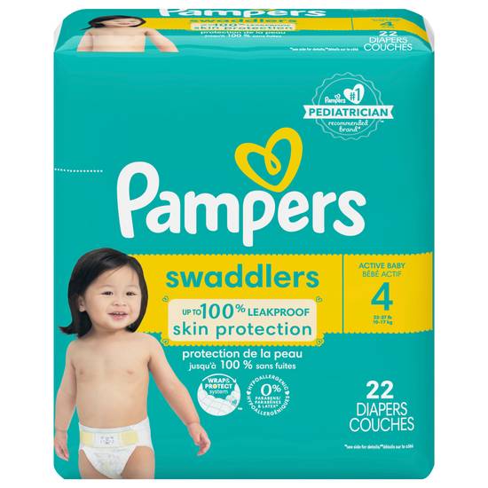 Pampers Swaddlers Active Baby Diapers Size 4