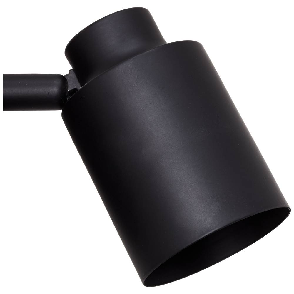 Foco decorativo sem lâmpada Tekla Inspire GU10 1 luz pintado preto