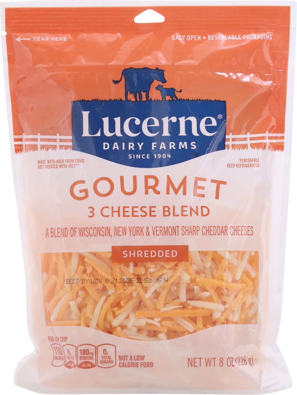 Lucerne Shredded Gourmet 3 Cheese Blend (8 oz)