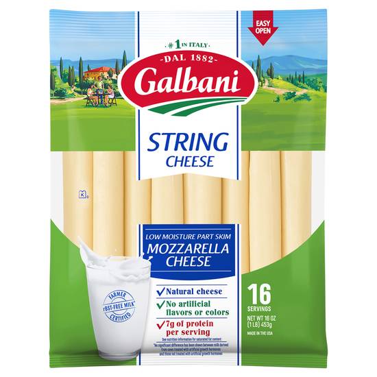Galbani Part Skim Mozzarella String Cheese