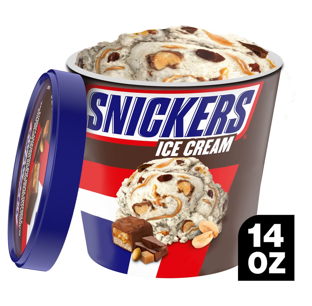 Snickers Reduced Fat Ice Cream, Vanilla (14 fl oz)