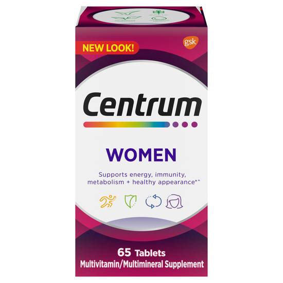 Centrum Women's Multivitamin & Multimineral Supplement Tablets (65 ct)